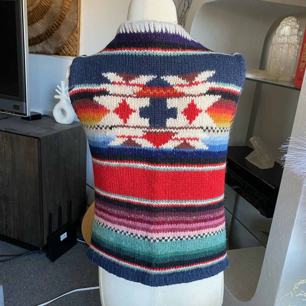 Custom Distressed Leather & Pendleton Western Bla… - image 8